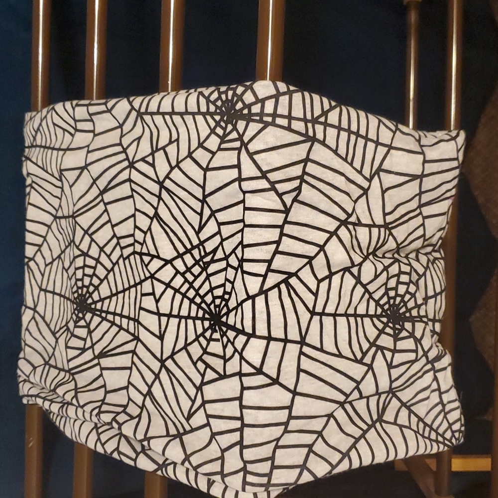Halloween spider Web infinity scarf
